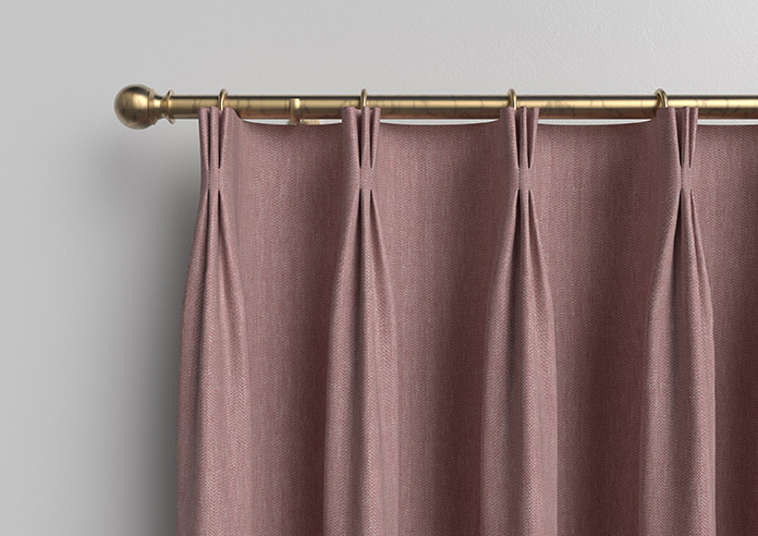 Delicate Chevron, Garnet - Made to Measure Curtains - Image 11
